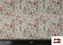 Acheter en ligne Tissu Coton Imprimé Floral Classique Doux