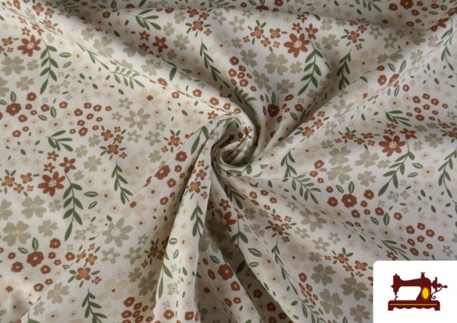 Vente en ligne de Tissu Coton Imprimé Floral Classique Doux