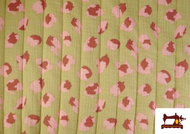 Acheter en ligne Tissu Mousseline de Coton Matelassée Réversible