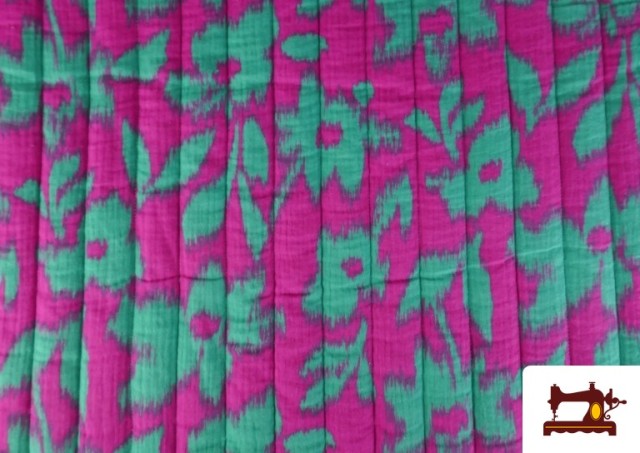 Vente de Tissu Mousseline de Coton Matelassée Réversible