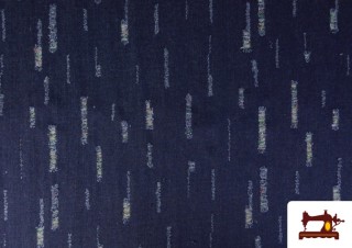 Vente en ligne de Tissu Denim Jean Effiloché Multicolore