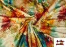 Vente en ligne de Tissu Jersey Viscose Floral Multicolore