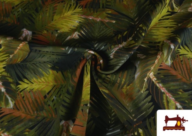 Vente en ligne de Tissu Viscose Tropicale Feuilles