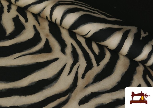 Tissu Jersey Viscose Imprimé Zèbre
