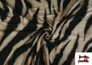 Acheter en ligne Tissu Jersey Viscose Imprimé Zèbre