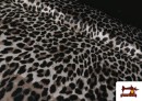 Tissu Crêpe Satin Imprimé Léopard