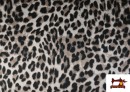Acheter Tissu Crêpe Satin Imprimé Léopard