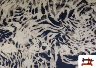 Acheter Tissu Crêpe Satin Imprimé Animal