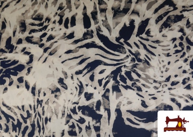 Acheter Tissu Crêpe Satin Imprimé Animal