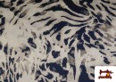 Vente de Tissu Crêpe Satin Imprimé Animal
