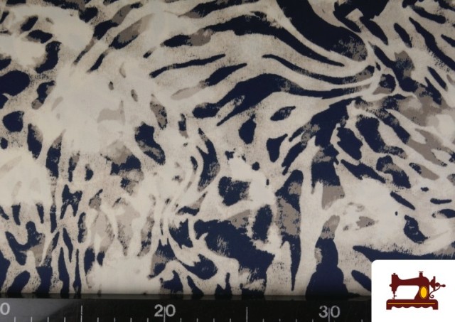 Acheter en ligne Tissu Crêpe Satin Imprimé Animal