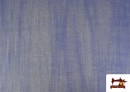 Tissu Lin Viscose Lavé à la Pierre 137cm couleur Bleu
