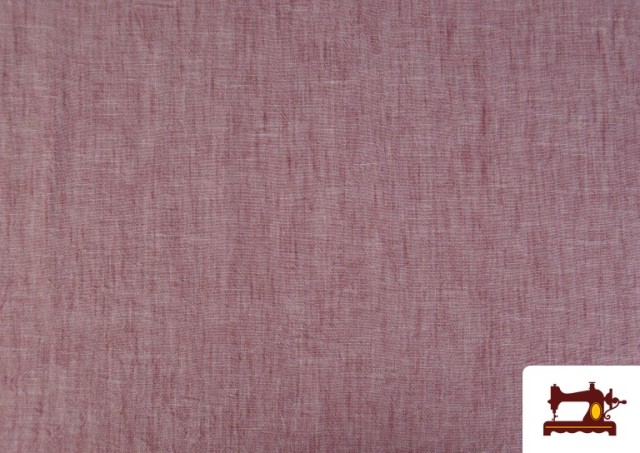 Acheter Tissu Coordonné Aspect Lin en Polyester couleur Rouge