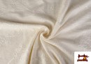 Acheter en ligne Tissu Viscose Brodée Blanche Florale