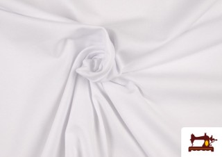 Vente de Tissu Pièce de Popeline de 25 Mètres - Rouleau de Tissu couleur Blanc