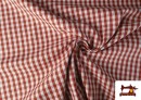 Vente en ligne de Tissu avec Carreaux Vichy en Coton 100% couleur Tuile