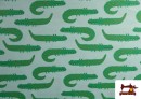 Acheter Tissu Coton Imprimé Crocodiles