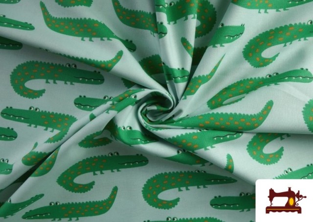 Vente en ligne de Tissu Coton Imprimé Crocodiles