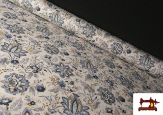 Tissu Coton Imprimé Classique Floral Cachemire