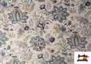 Vente de Tissu Coton Imprimé Classique Floral Cachemire