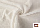 Tissu Coton 100% Lavé 130cm de Largeur couleur Blanc
