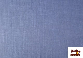 Vente en ligne de Tissu Coton 100% Lavé 130cm de Largeur couleur Bleu
