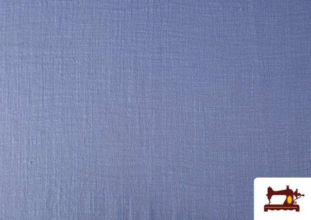 Vente en ligne de Tissu Coton 100% Lavé 130cm de Largeur couleur Bleu