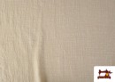 Tissu Coton 100% Lavé 130cm de Largeur couleur Beige