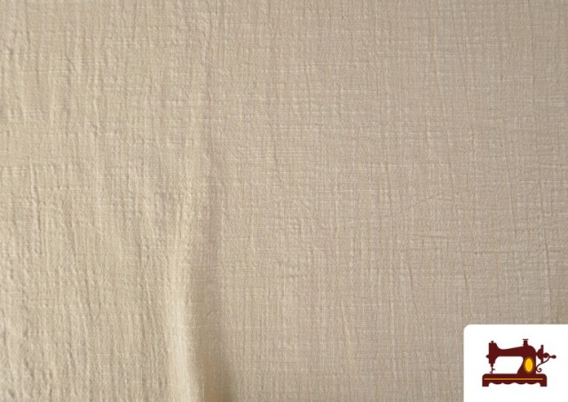 Tissu Coton 100% Lavé 130cm de Largeur couleur Beige