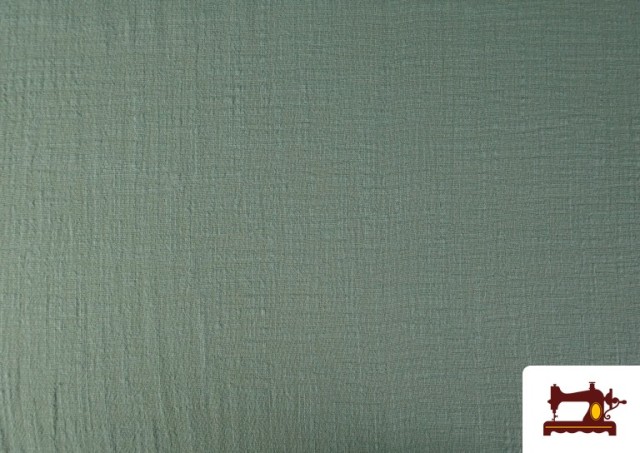 Vente en ligne de Tissu Coton 100% Lavé 130cm de Largeur couleur Vert