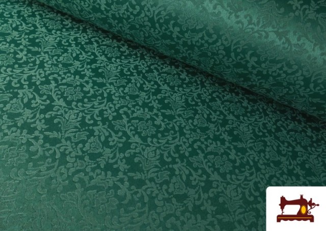 Tissu Jacquard Brocart Floral Largeur 280cm couleur Vert