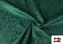 Vente en ligne de Tissu Jacquard Brocart Floral Largeur 280cm couleur Vert