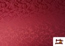 Acheter Tissu Jacquard Brocart Floral Largeur 280cm couleur Rubis