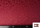 Vente de Tissu Jacquard Brocart Floral Largeur 280cm couleur Rubis