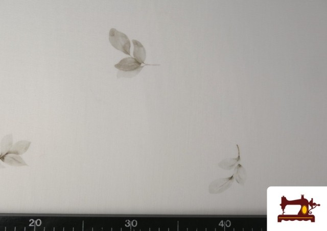 Acheter en ligne Tissu Rideaux Imprimé Feuilles Douces