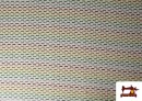 Acheter Tissu Gobelin Rayures Arc-en-ciel