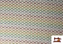 Vente de Tissu Gobelin Rayures Arc-en-ciel
