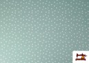 Acheter Tissu Coton Petites Étoiles Colorées couleur Vert menthe