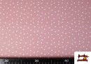 Acheter Tissu Coton Petites Étoiles Colorées couleur Rose pâle