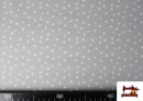 Tissu Coton Petites Étoiles Colorées couleur Gris