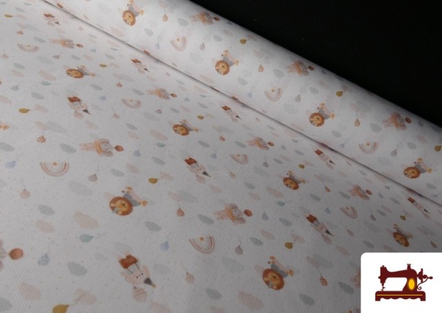 Tissu Piqué Coton Animaux Enfant