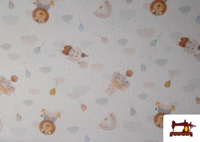 Vente de Tissu Piqué Coton Animaux Enfant