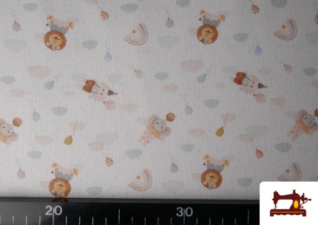 Acheter en ligne Tissu Piqué Coton Animaux Enfant