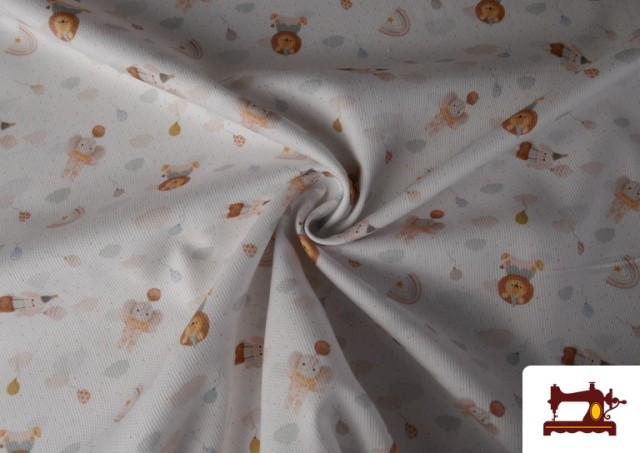 Vente en ligne de Tissu Piqué Coton Animaux Enfant