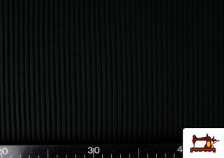 Vente de Maille Côtelée Pour Vêtements couleur Noir