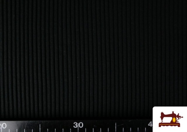 Vente de Maille Côtelée Pour Vêtements couleur Noir