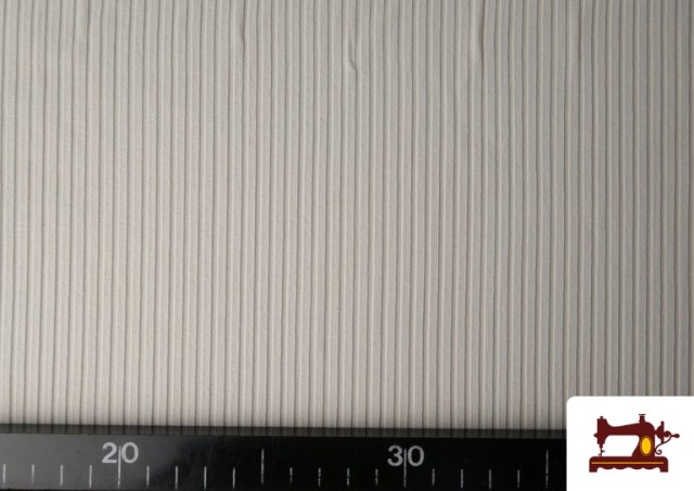 Maille Côtelée Pour Vêtements couleur Blanc