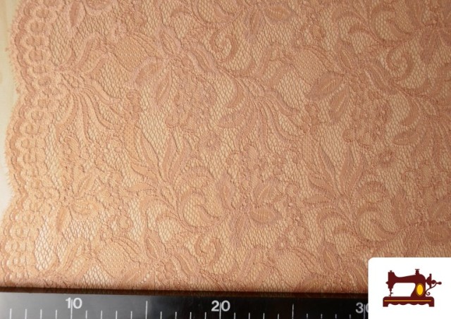 Acheter Tissu Dentelle Florale Colorée couleur Orange