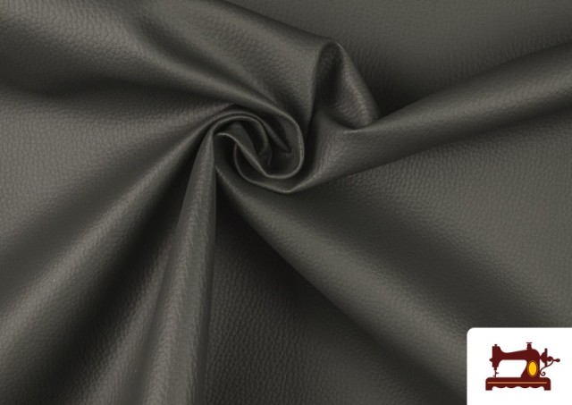 Vente en ligne de Tissu en Cuir Synthétique de Couleurs Eco couleur Gris