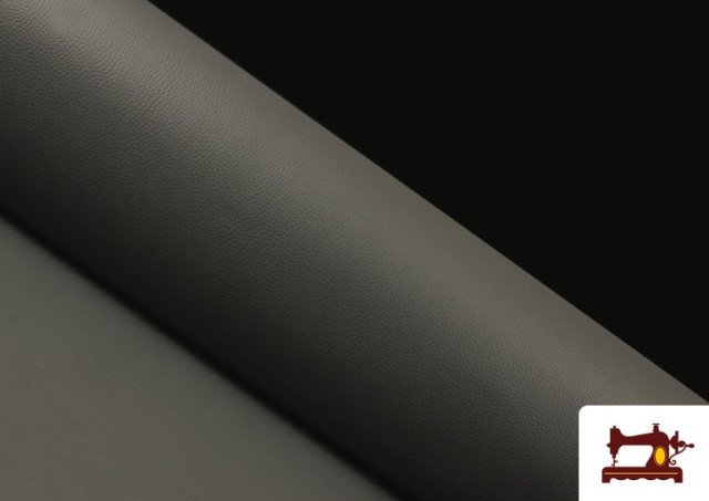 Tissu en Cuir Synthétique de Couleurs Eco couleur Gris